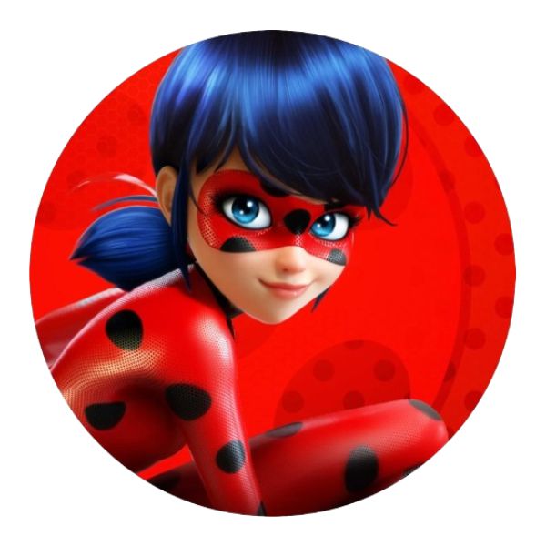 Painel Tecido Redondo Lady Bug 